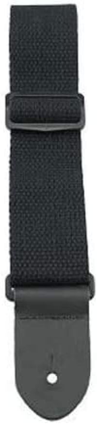 Black Cotton Guitar Strap