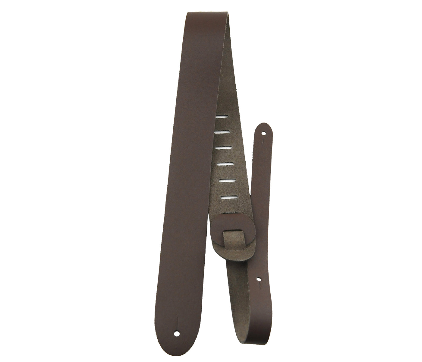 Brown Basic Leather Guitar Strap