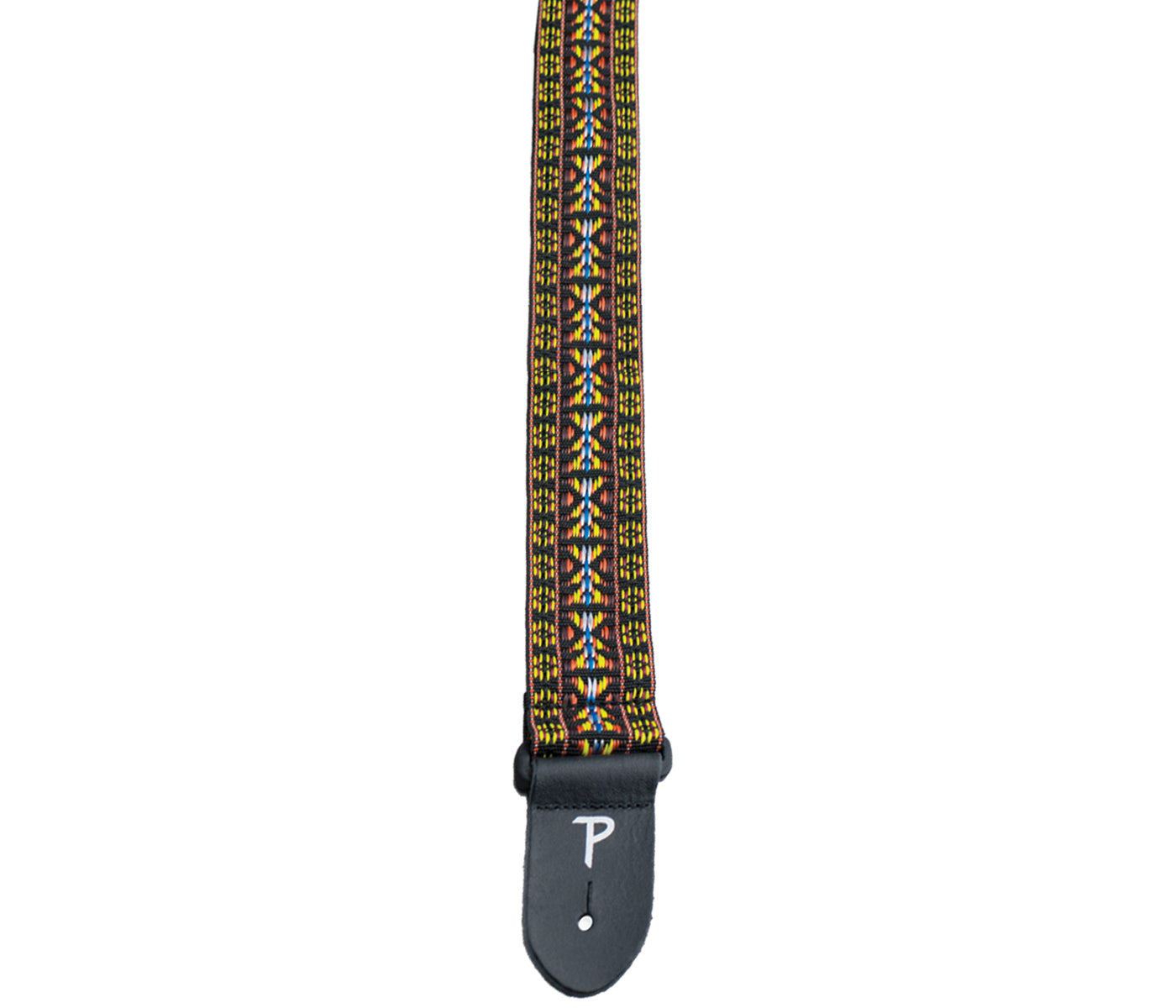 Yellow / Brown Retro Hootenanny Poly Guitar Strap