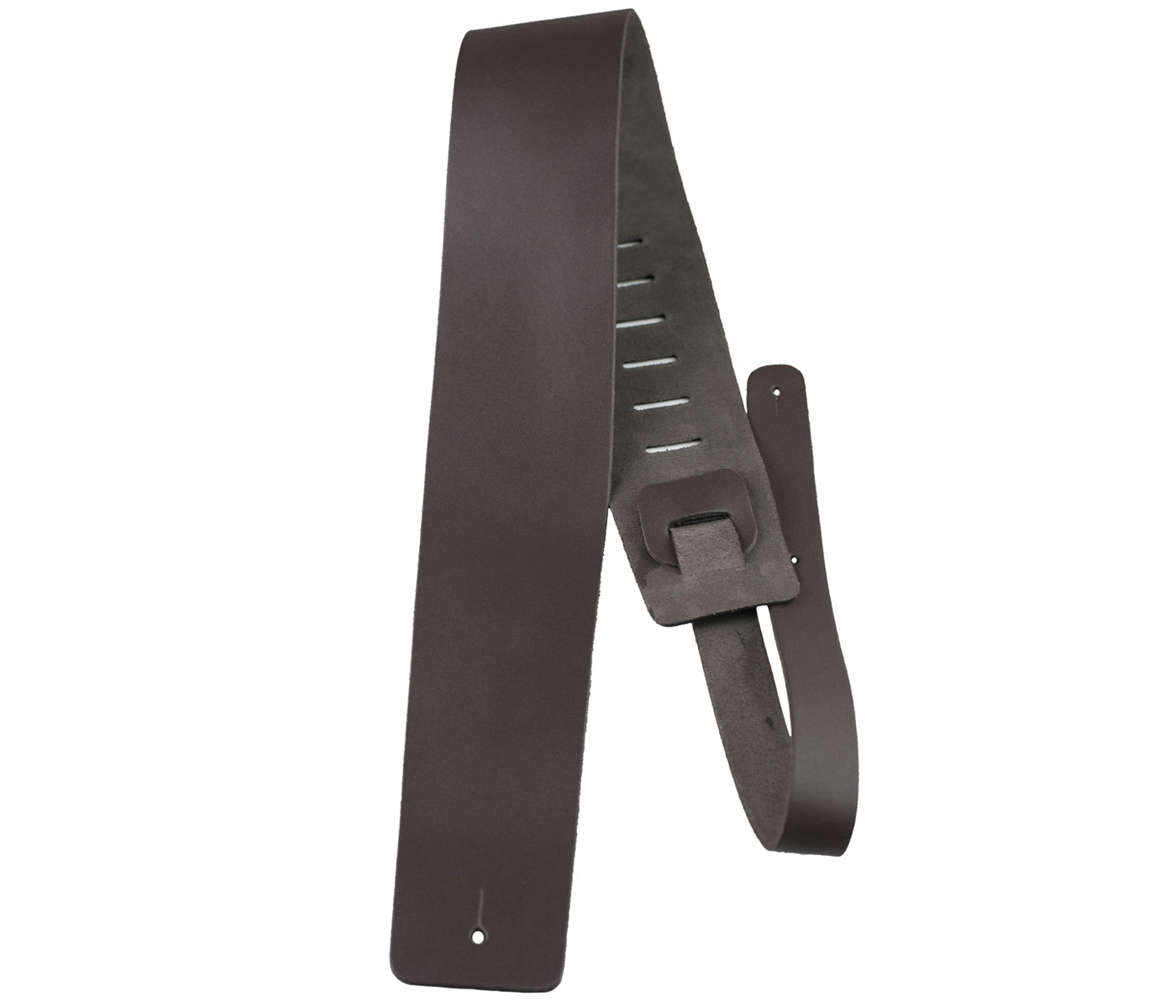 Brown Basic Leather Guitar Strap