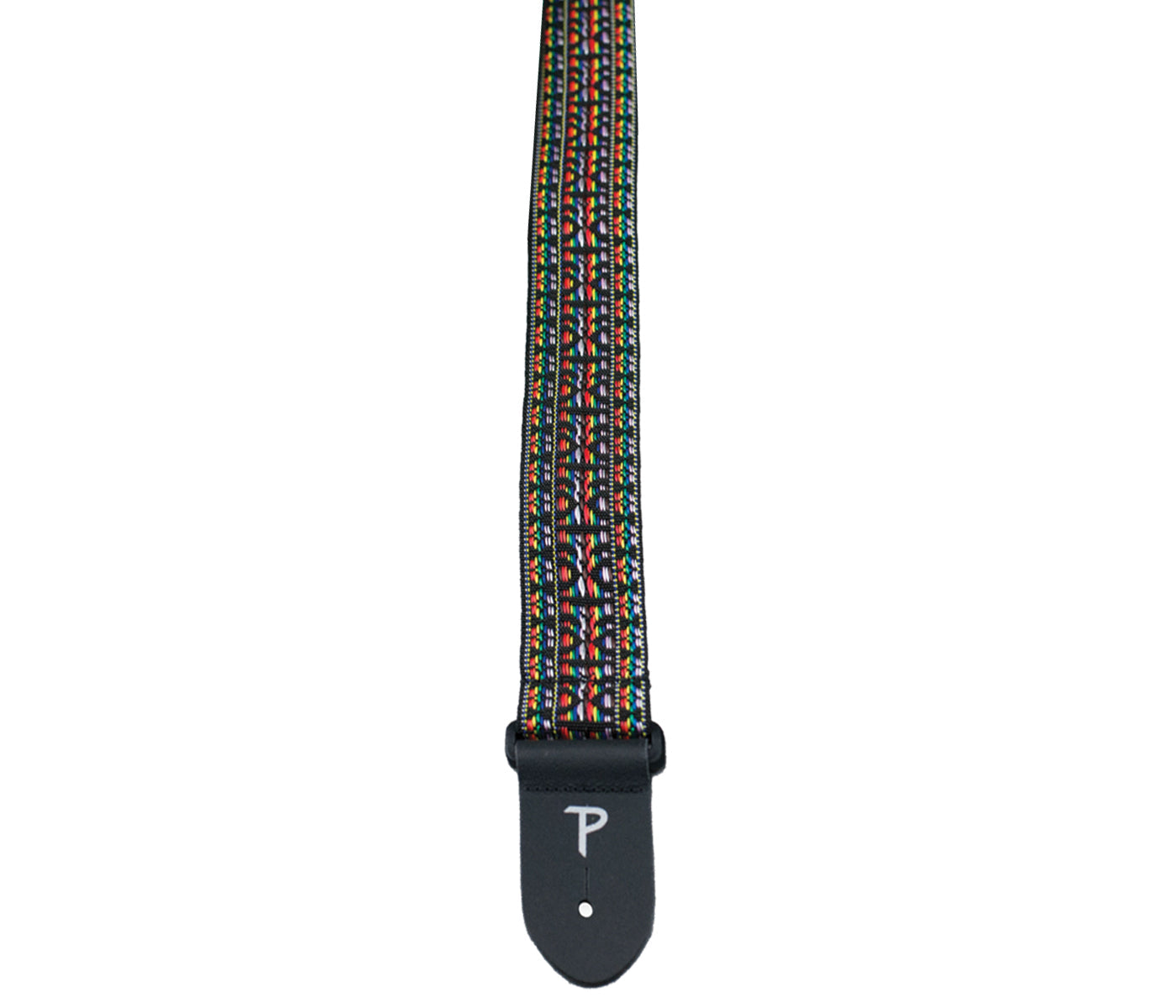 Multi Color Retro Hootenanny Poly Guitar Strap