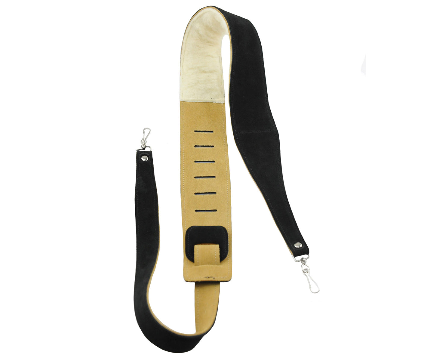 Black Suede Banjo Strap