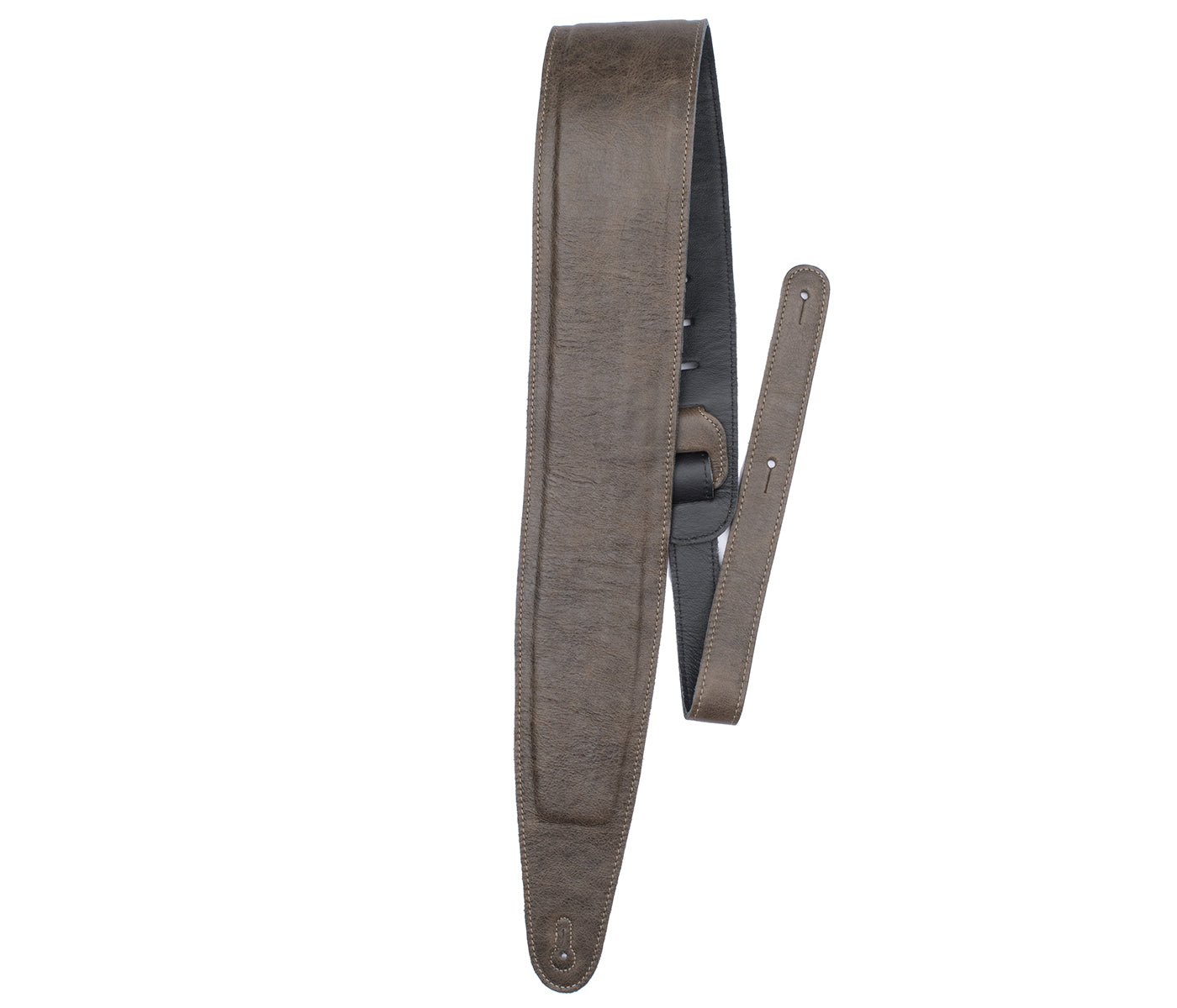 Brown Padded Leather Guitar Strap