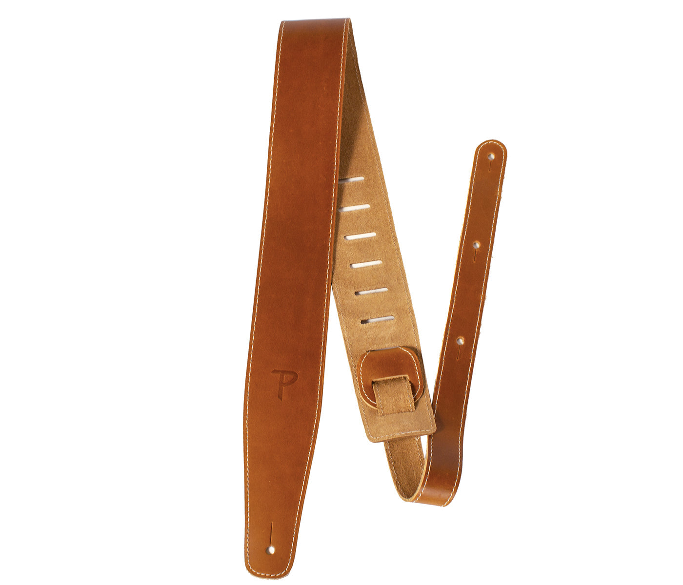 Sunflower Baseball Leather Guitar Strap