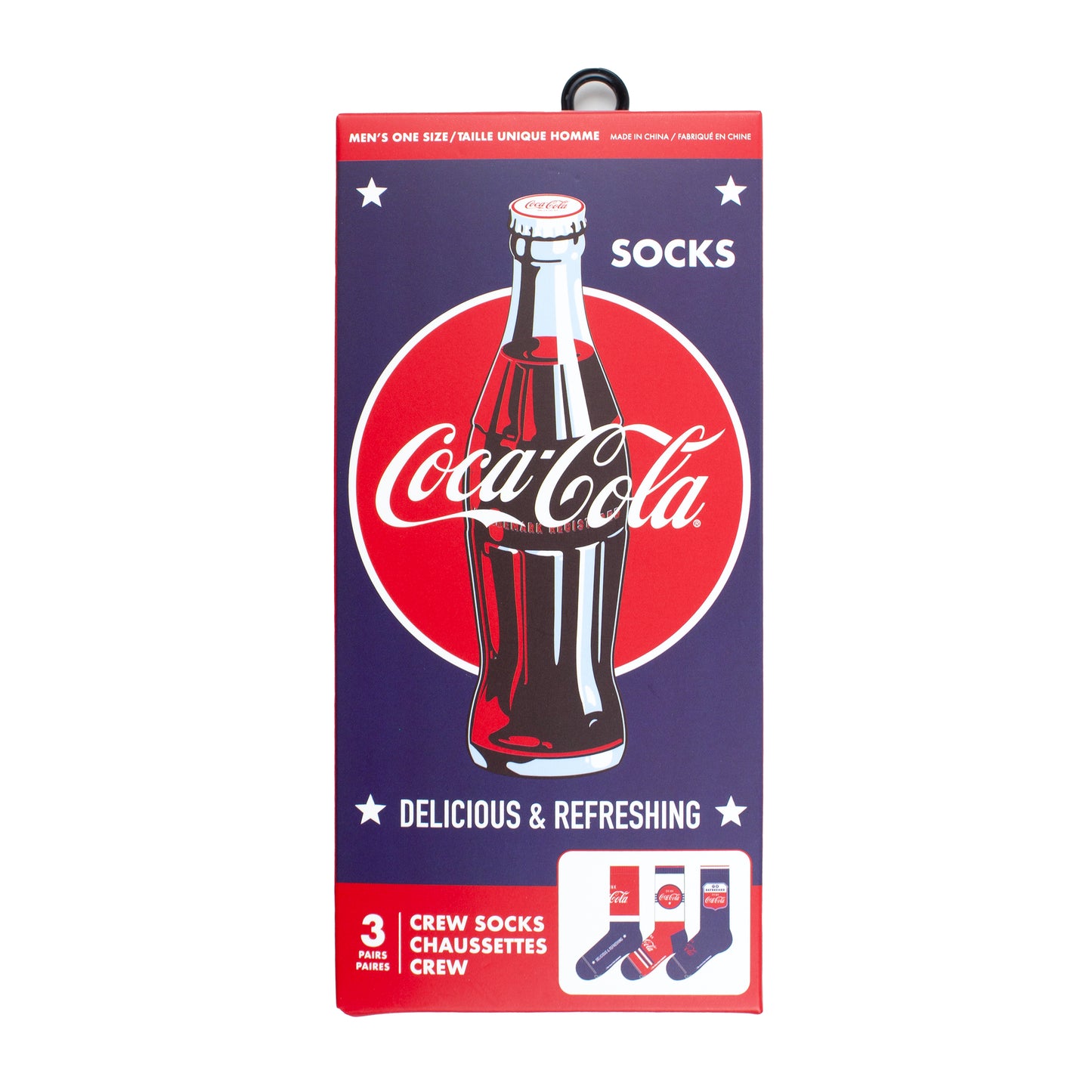 COCA-COLA GO REFRESHEDGIFT BOX, 3 PAIR