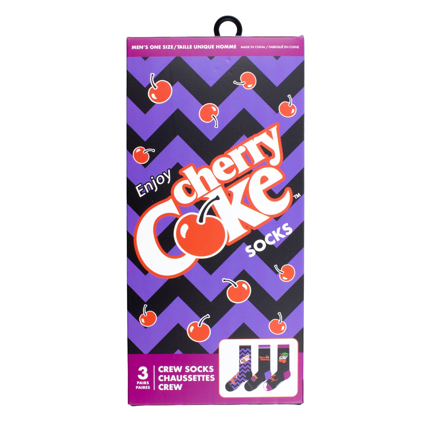 CHERRY COKE GIFT BOX, 3 PAIR