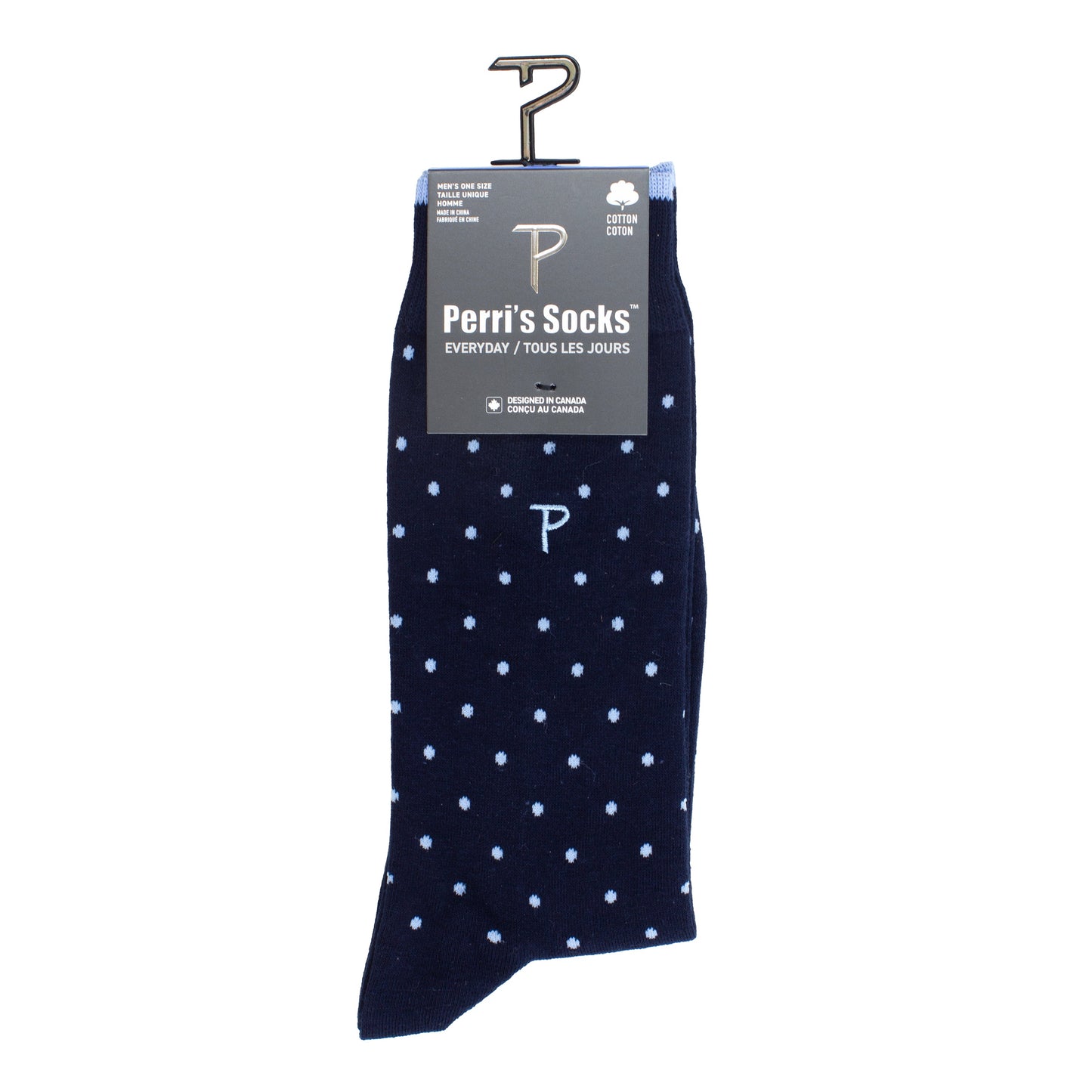PERRI’S SOCKS™ EVERYDAY MEN'S DRESS CREW, 1 PAIR