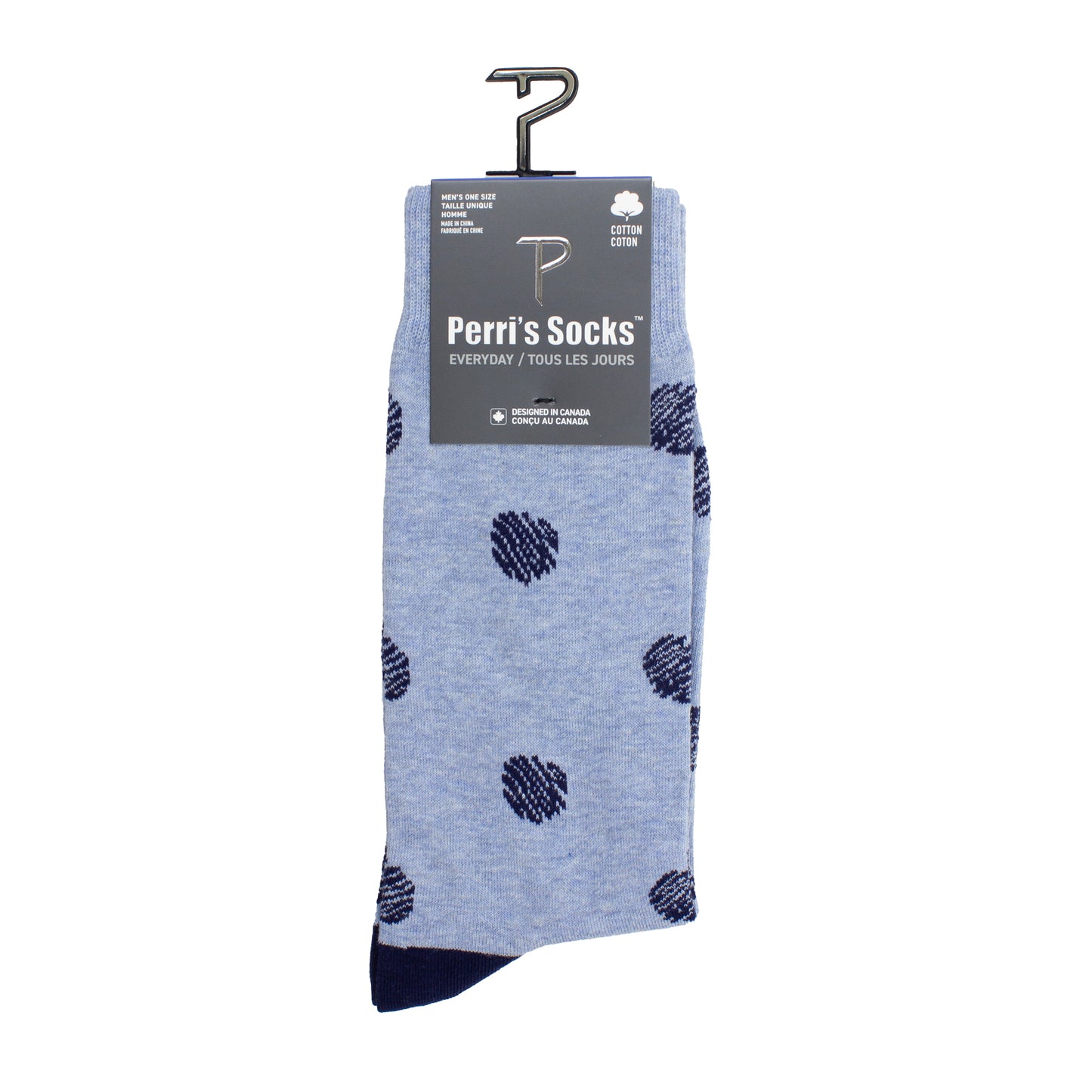PERRI'S EVERYDAY MENS COTTON CREW, 1PR