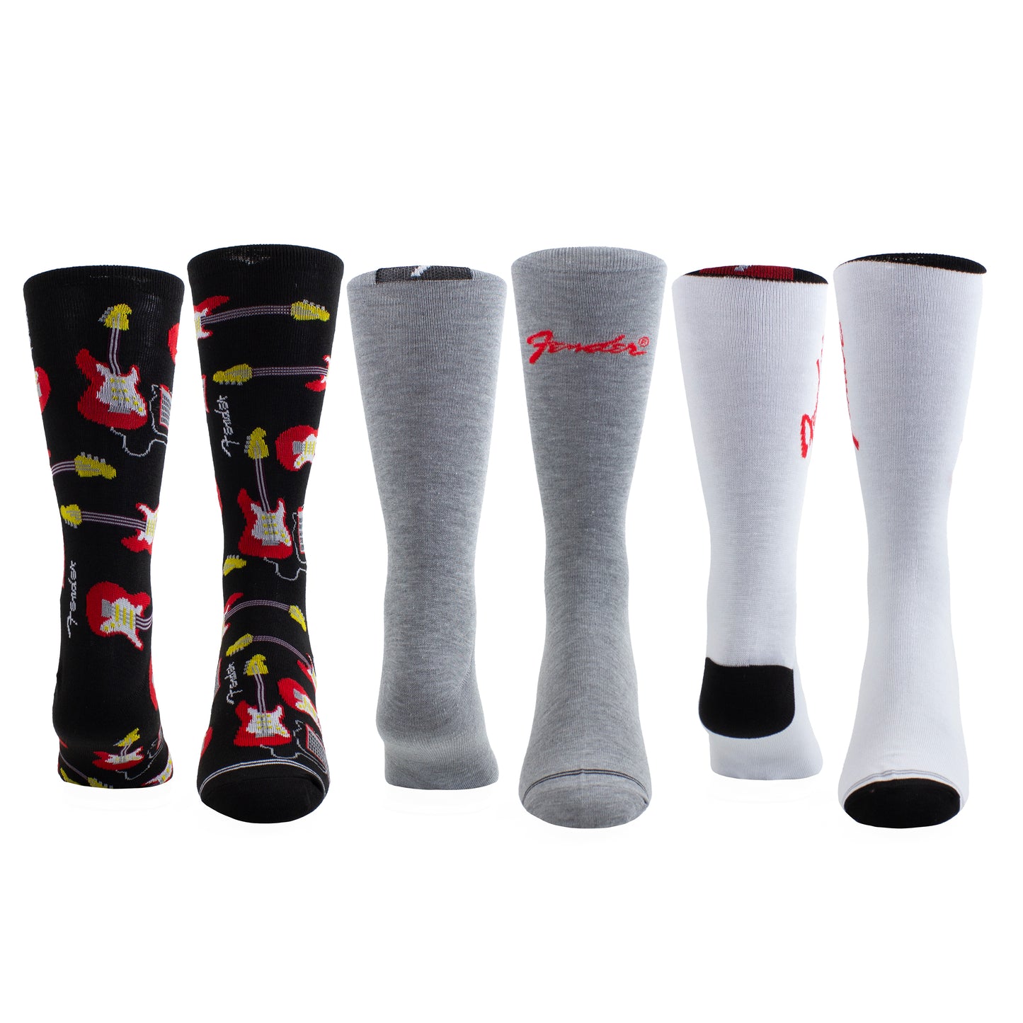 FENDER GUITAR TIN SOCK BOX, 3 PAIR