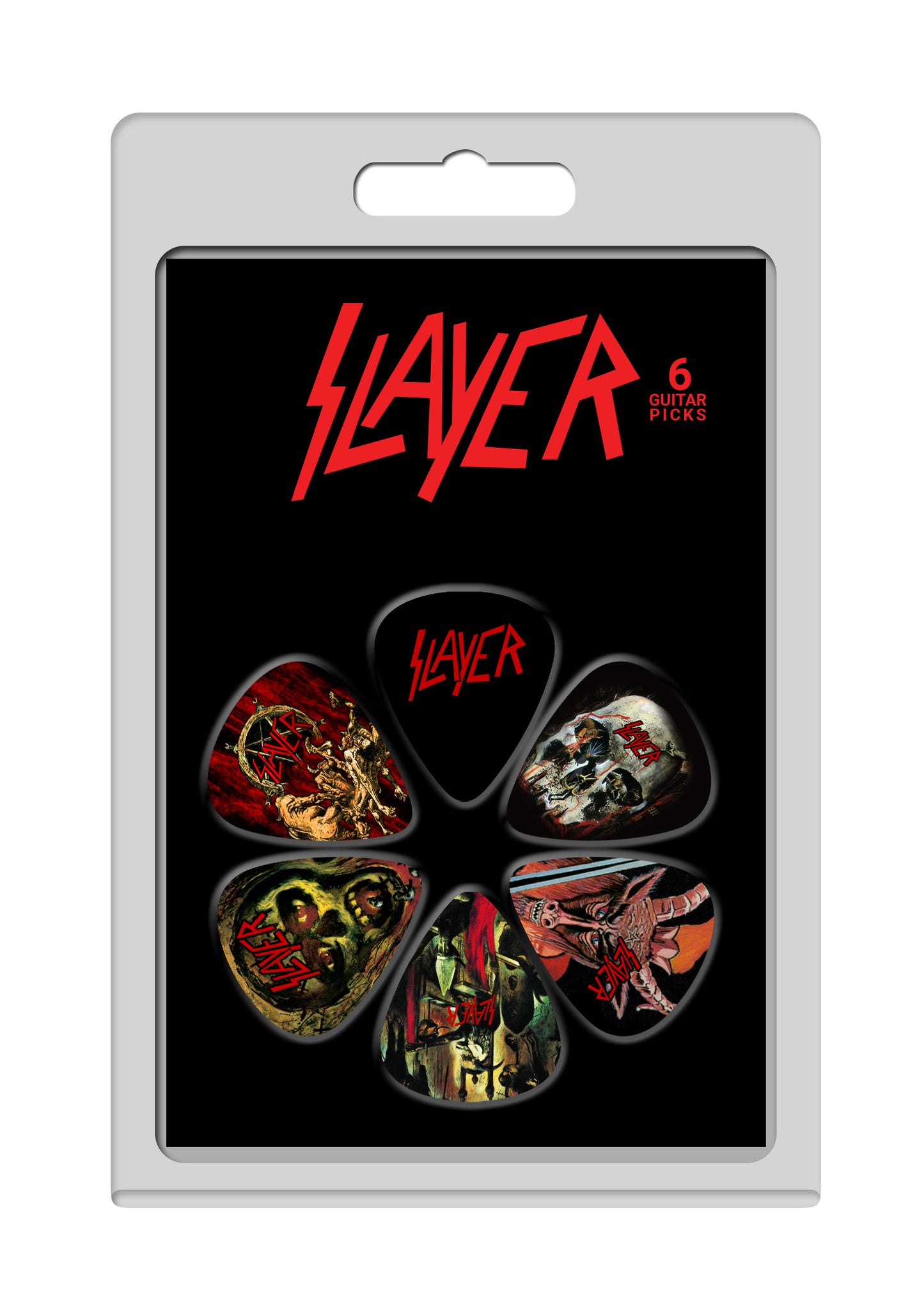 SLAYER 6 PACK OFFICIAL LICENSING GUITAR PICKS