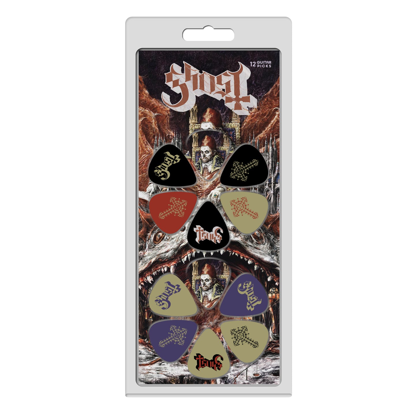 GHOST 12 PACK OFFICIAL LICENSING GUITAR PICKS