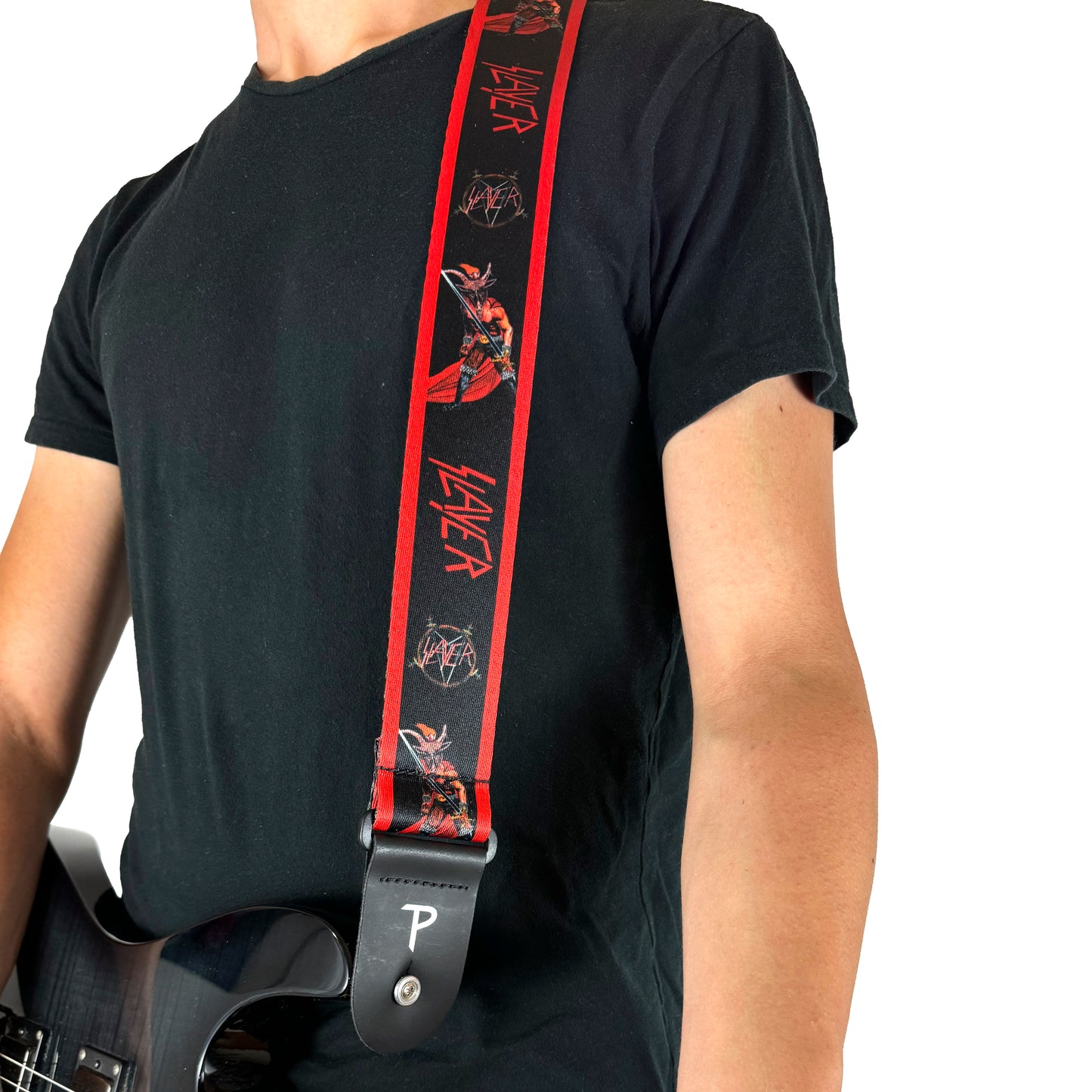 SLAYER SHOW NO MERCY POLYESTER GUITAR STRAP