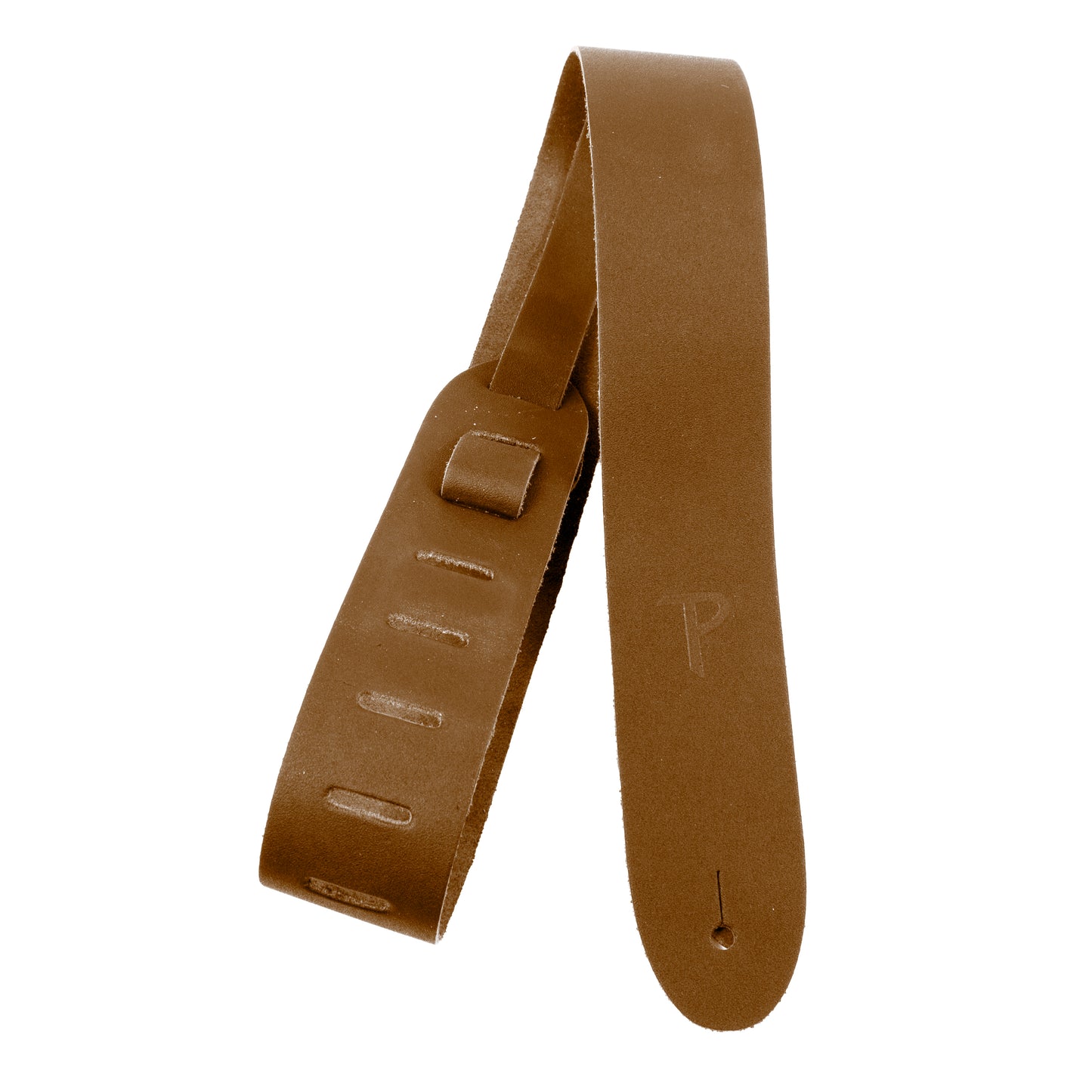 Tan Basic Leather Guitar Strap