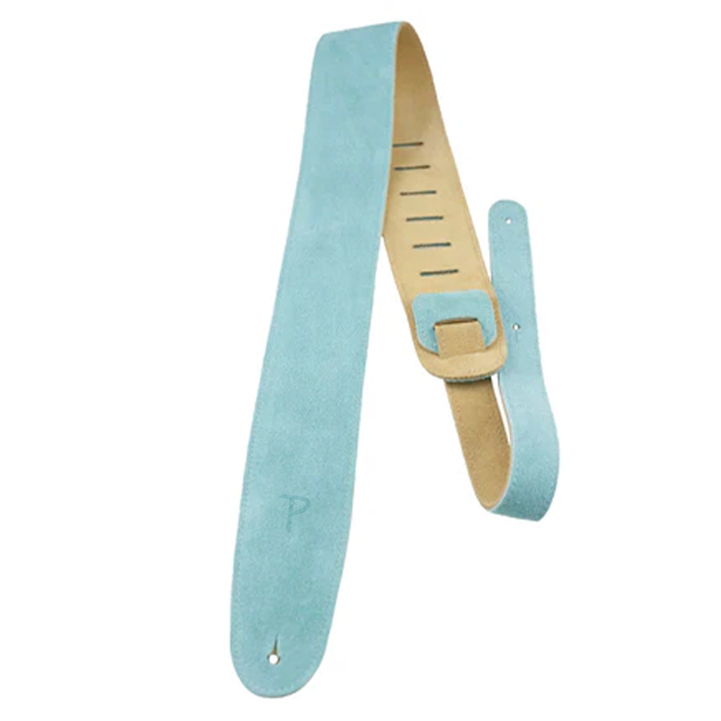 Teal Soft Suede Guitar Strap