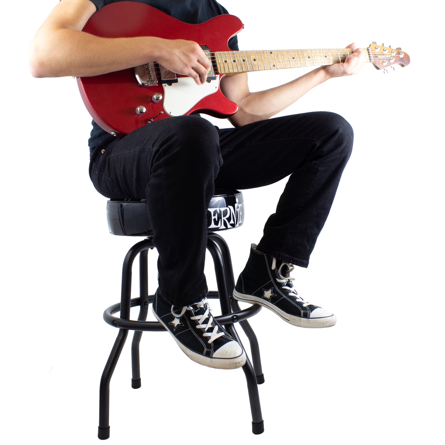 ERNIE BALL BLACK PLAYERS BAR STOOL