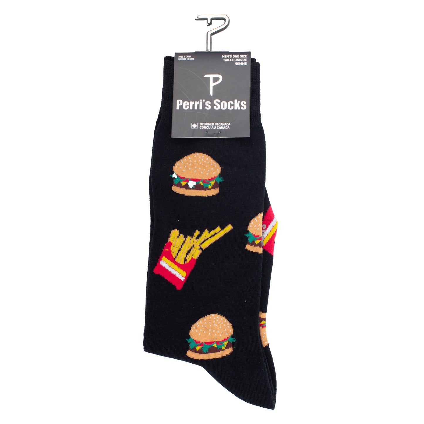 BURGERS AND FRIES SOCKS, 1 PAIR