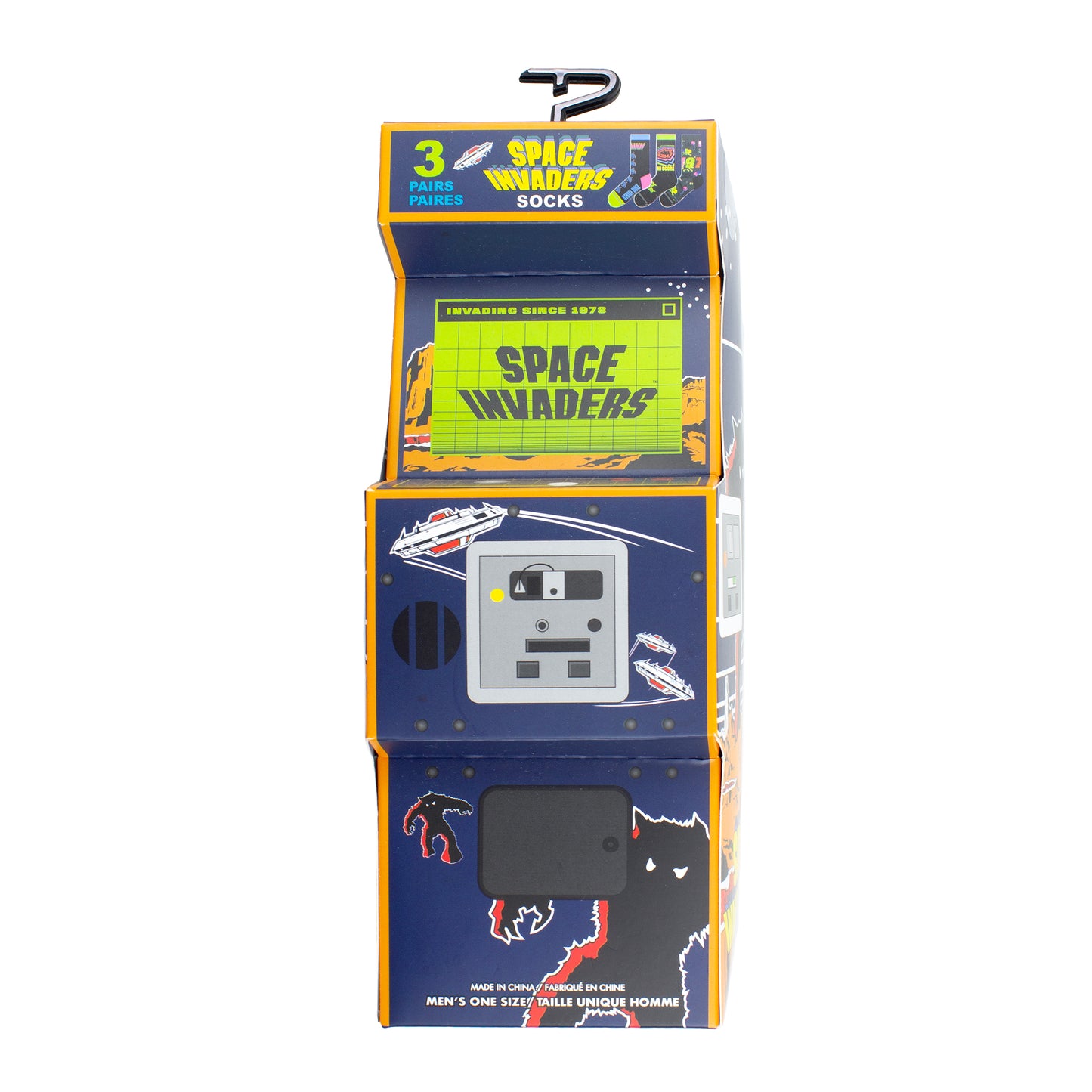 SPACE INVADERS GIFT BOX, 3 PAIR