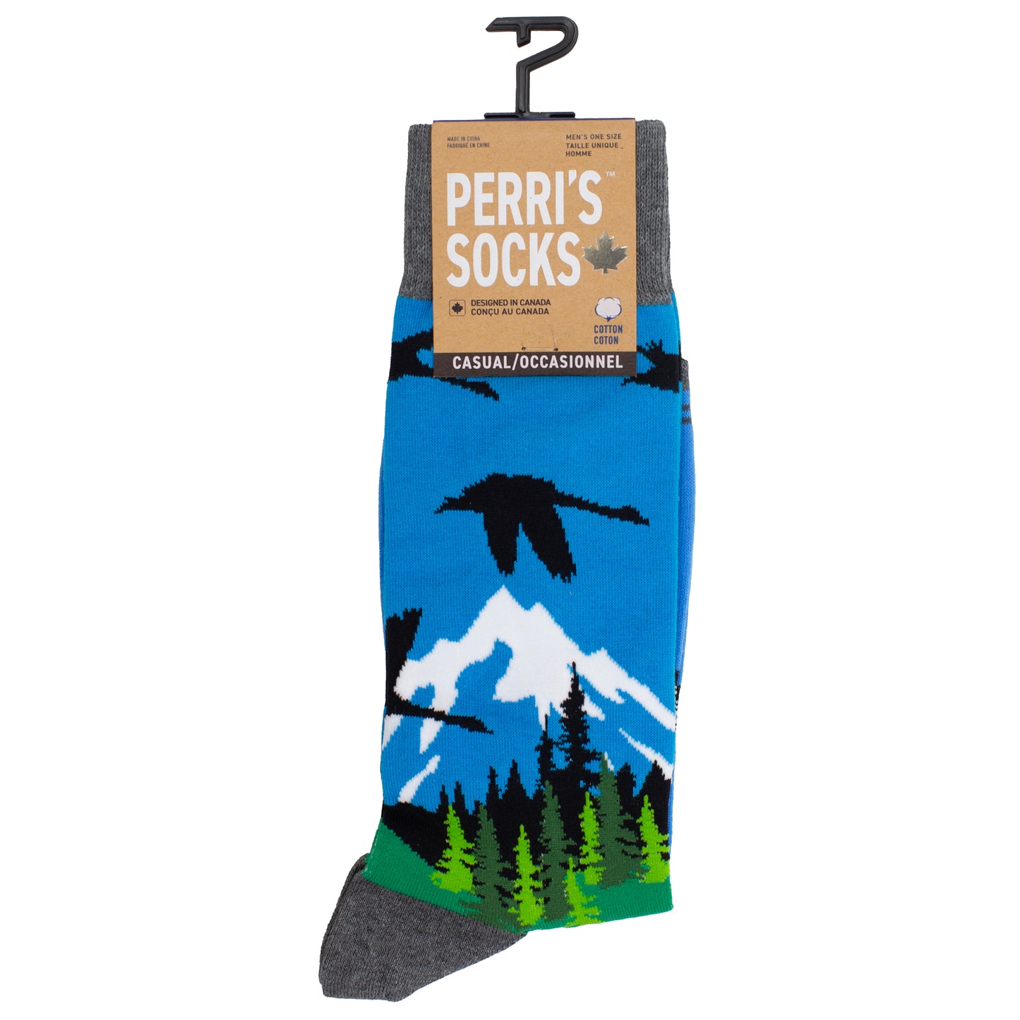 PERRI’S SOCKS™ THE GREAT OUTDOORS WEEKEND SOCKS DUCKS & GEESE, 1 Pair