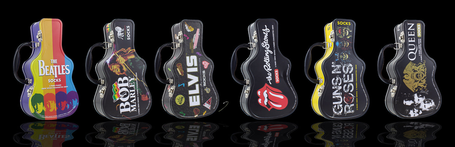 GUITAR TIN SOCK GIFT BOX