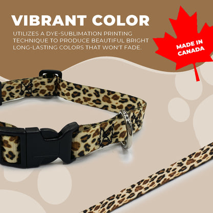 perri's pet products, dog collars, cheetah print gold