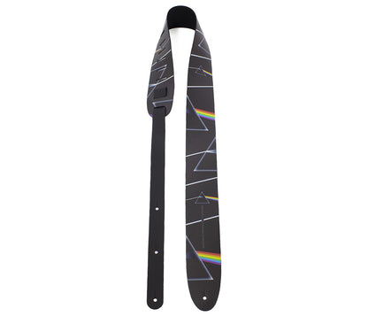 Pink Floyd The Dark Side Of The Moon Prisms Printed Leather Guitar Strap