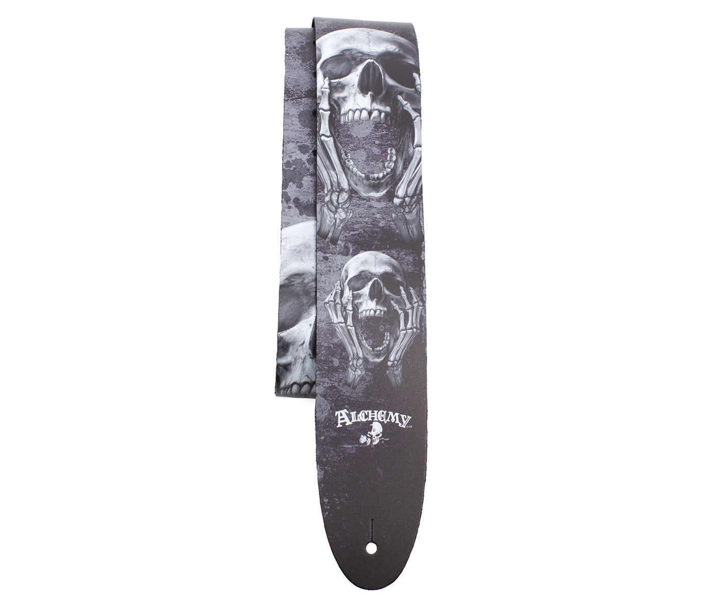 Alchemy The Scream Printed Leather Guitar Strap