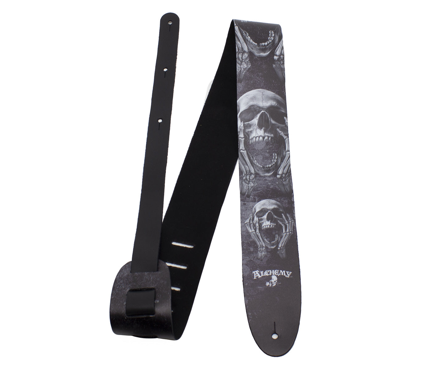 Alchemy The Scream Printed Leather Guitar Strap