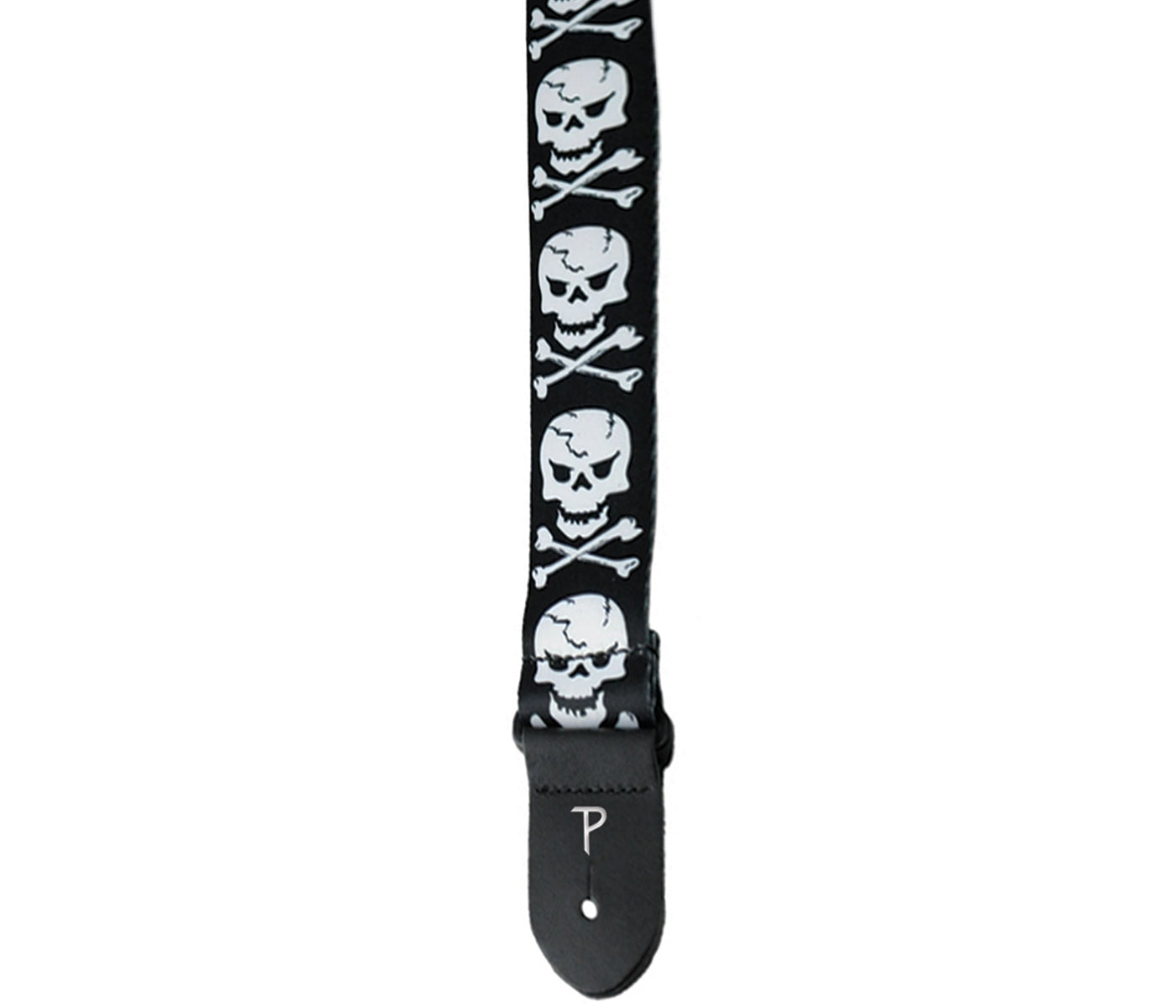 2 Skull and Cross Bones Design on Polyester Guitar Strap