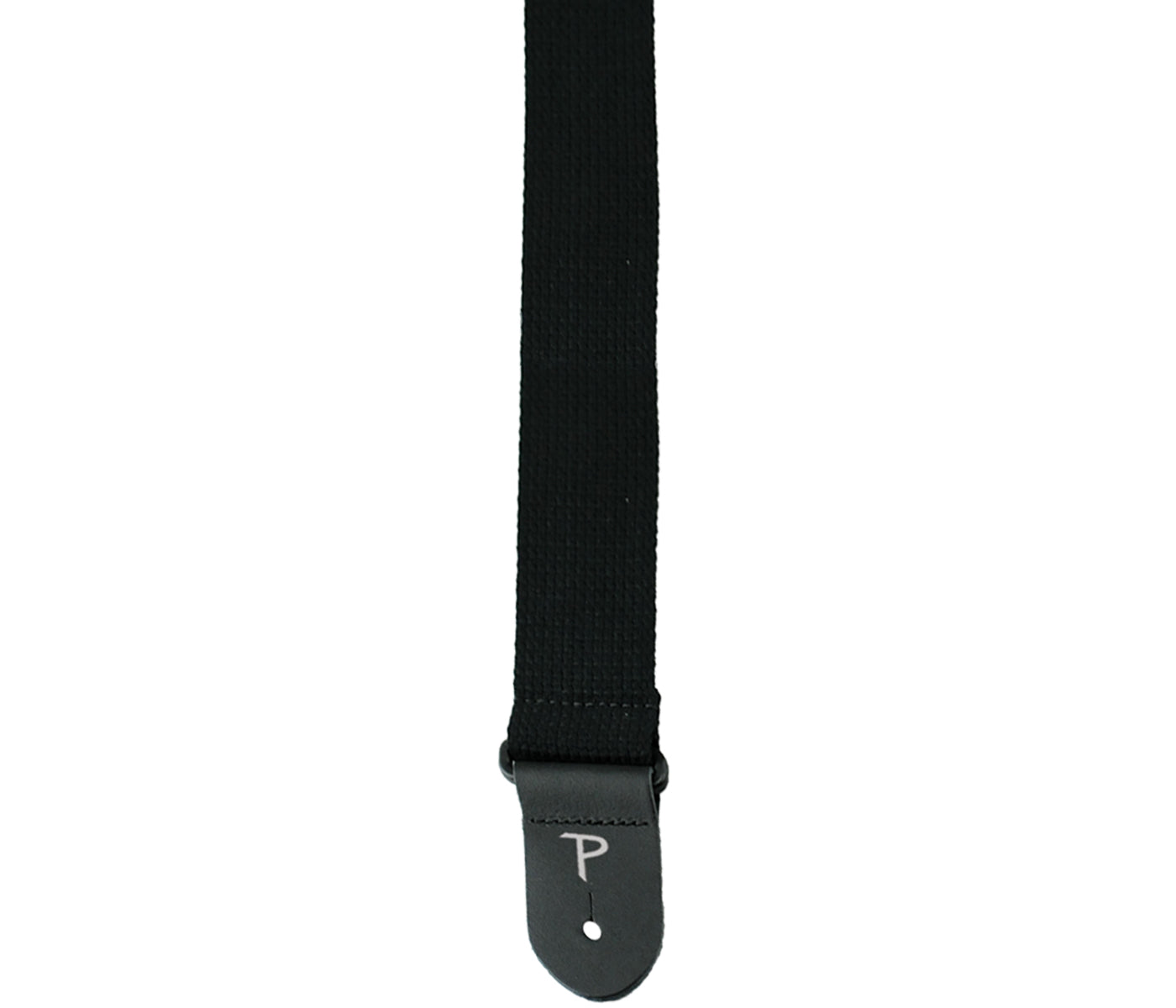 2 Black Cotton Guitar Strap