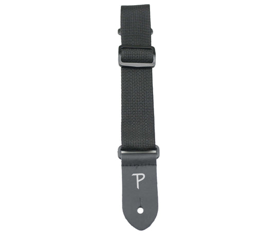 1.5 wide Black Poly Pro Ukulele Strap