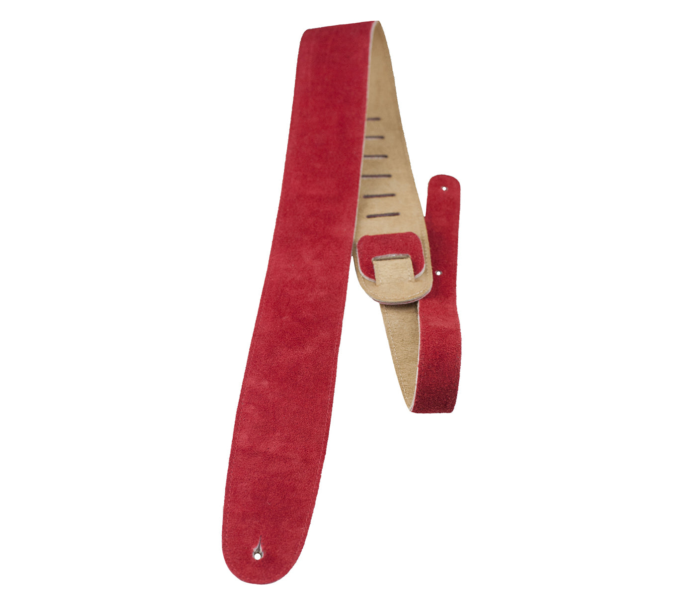 2.5 Red Soft Suede Guitar Strap