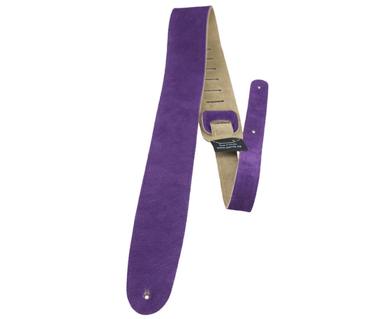 2.5 Purple Soft Suede Guitar Strap