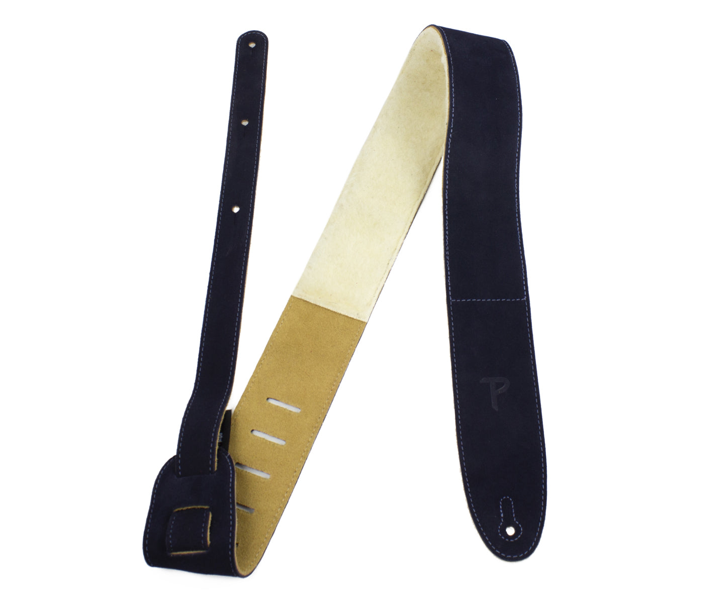 Dark Blue Soft Suede Guitar Strap