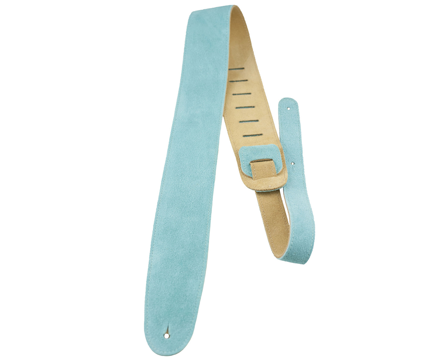 2.5 Teal Soft Suede Guitar Strap