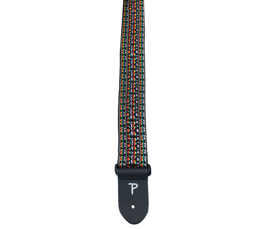 2 Multi Color Retro Hootenanny Poly Guitar Strap