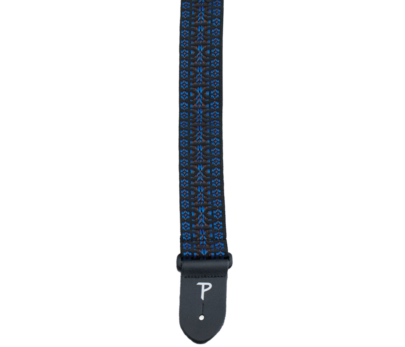 2 Blue Retro Hootenanny Poly Guitar Strap