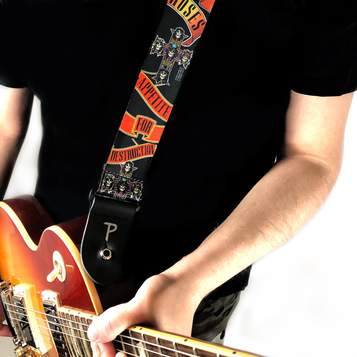 GUNS N ROSES APPETITE FOR DESTRUCTION POLYESTER GUITAR STRAP