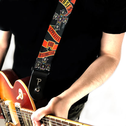 GUNS N ROSES APPETITE FOR DESTRUCTION POLYESTER GUITAR STRAP