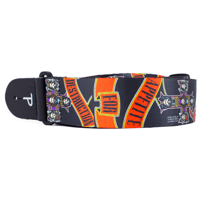 GUNS N ROSES APPETITE FOR DESTRUCTION POLYESTER GUITAR STRAP