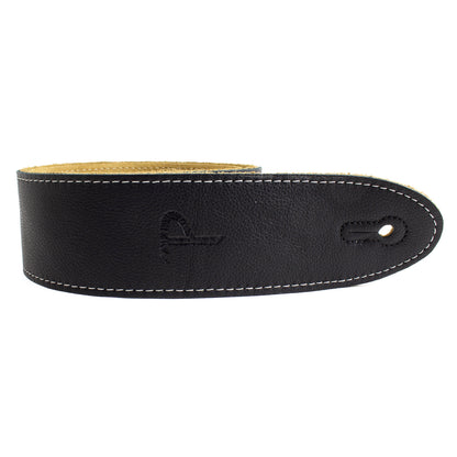 Italian Leathers Black Guitar Strap