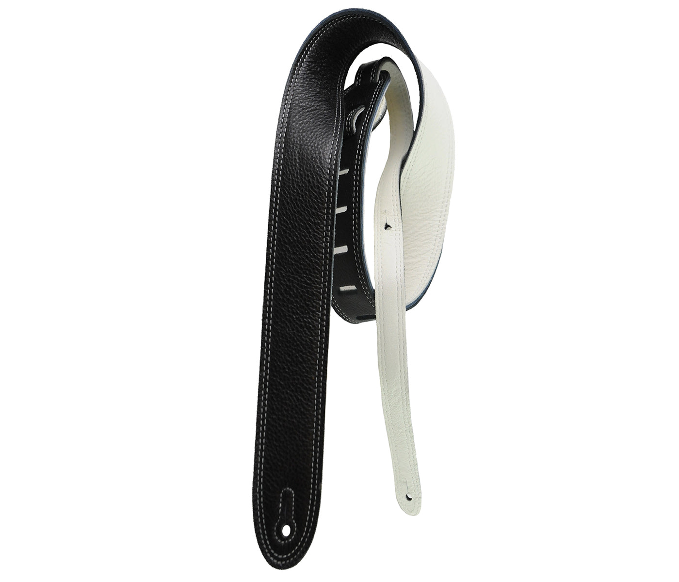 Black/White Reversible Guitar Strap