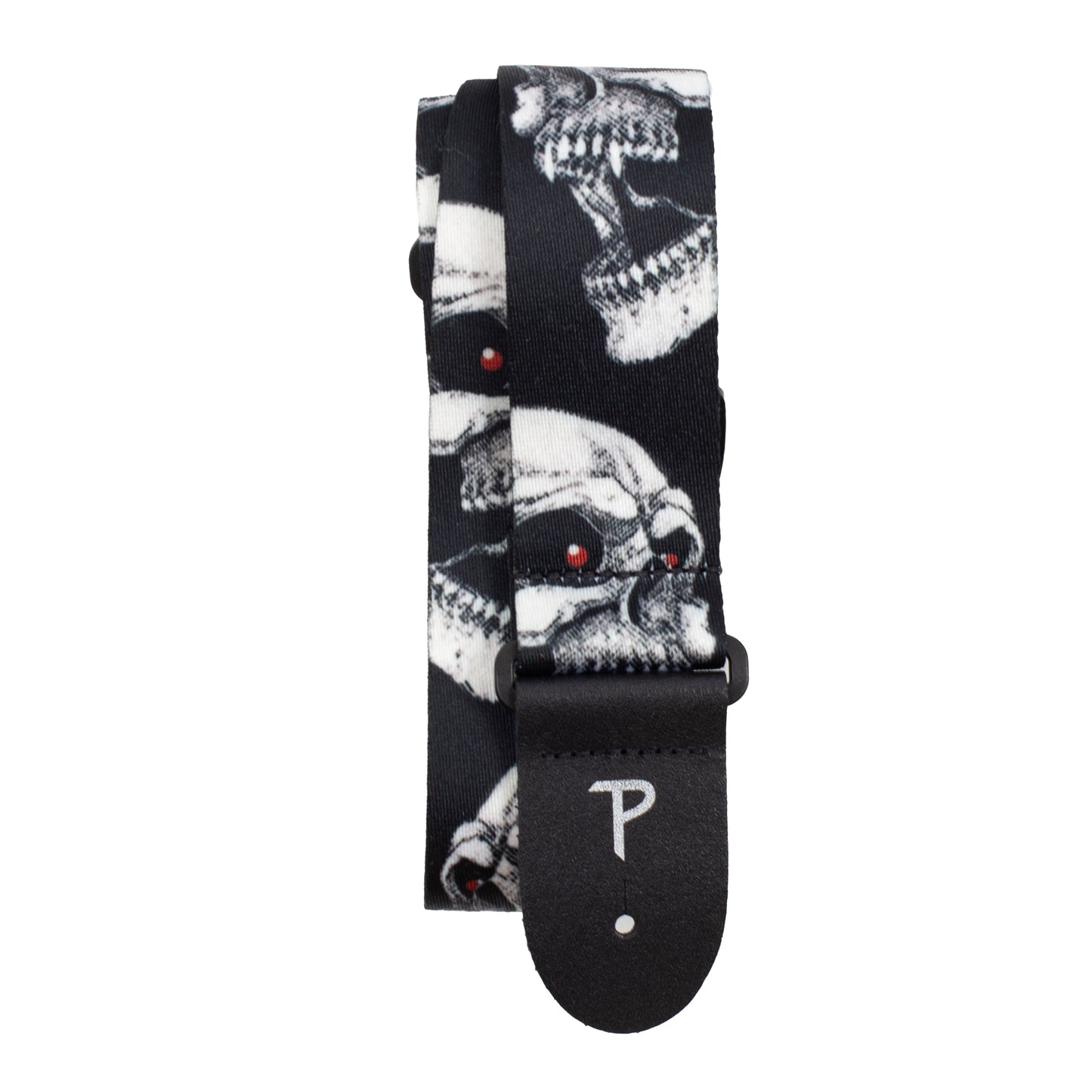 SCREAMING SKULLS DESIGN POLYESTER GUITAR STRAP