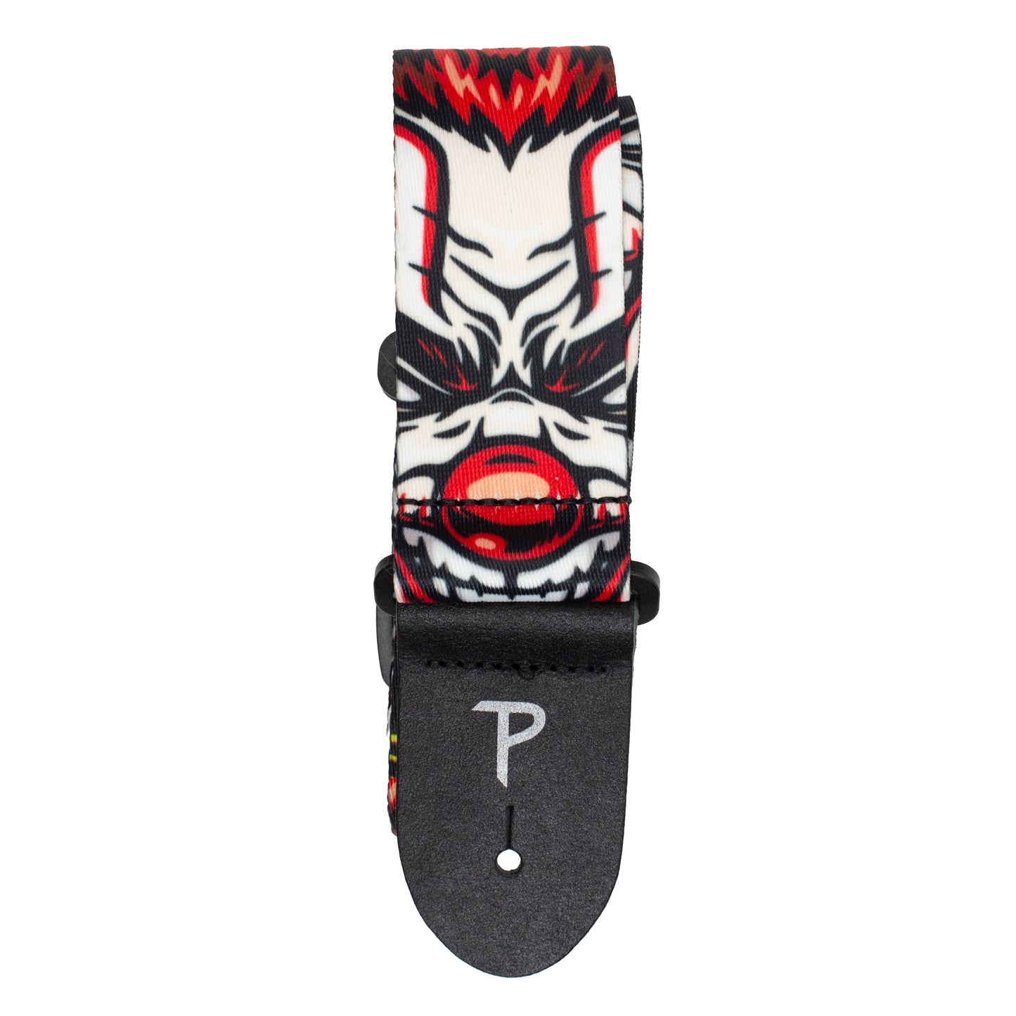 EVIL CLOWN DESIGN POLYESTER GUITAR STRAP