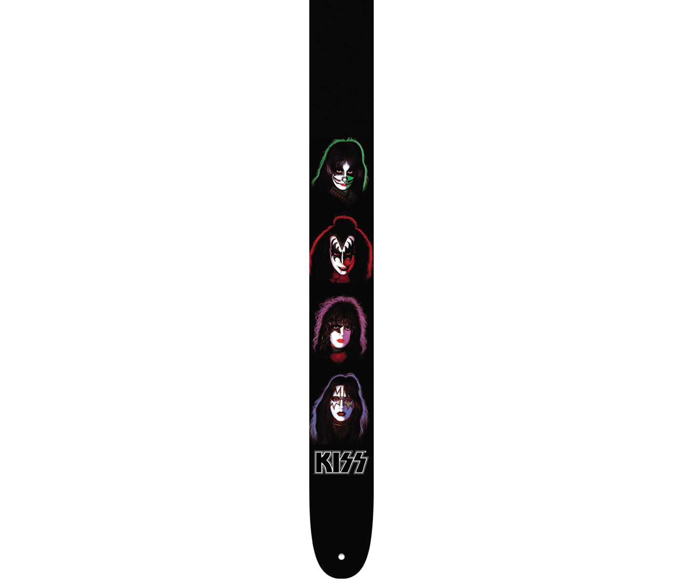 Official Licensing Kiss Solo Albums Faces High Res Print On Leather Guitar Strap