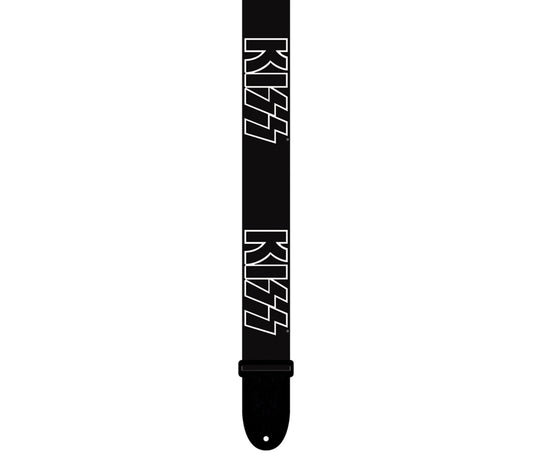 Official Licensing Kiss Logo Polyester Guitar Strap.