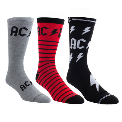 AC/DC GUITAR TIN SOCK BOX, 3 PAIR