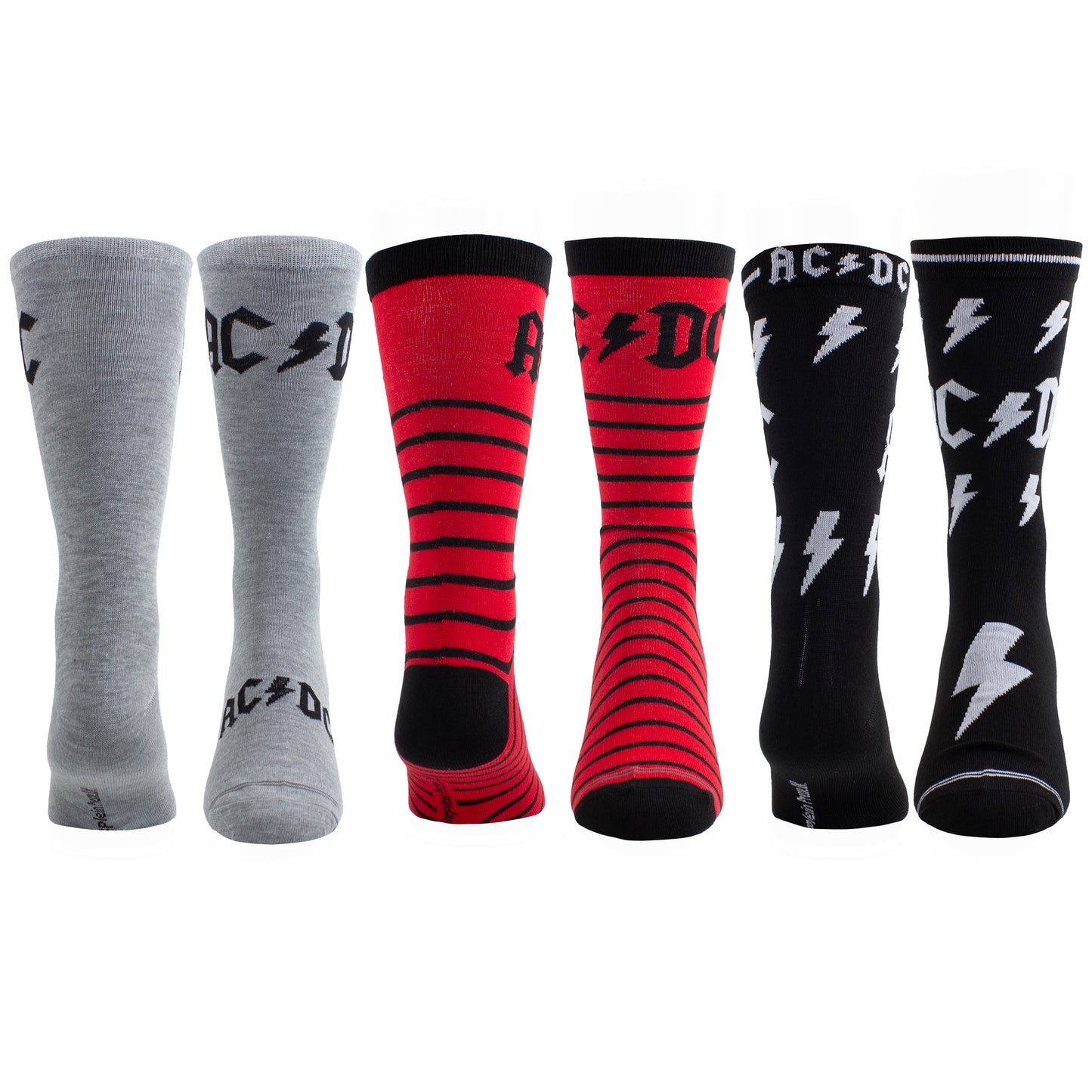 AC/DC GUITAR TIN SOCK BOX, 3 PAIR