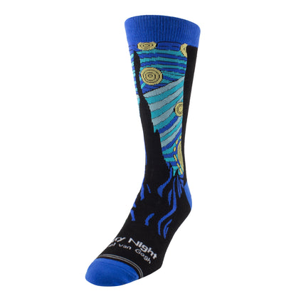 PERRI'S ARTIST SERIES VAN GOGH STARRY NIGHT&nbsp;CREW, 1 PAIR