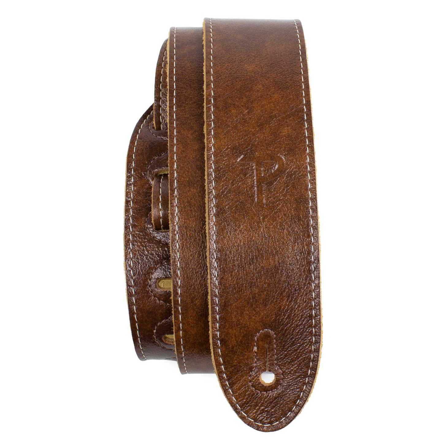 Brown Deluxe Soft Italian Garment Leather Guitar Strap