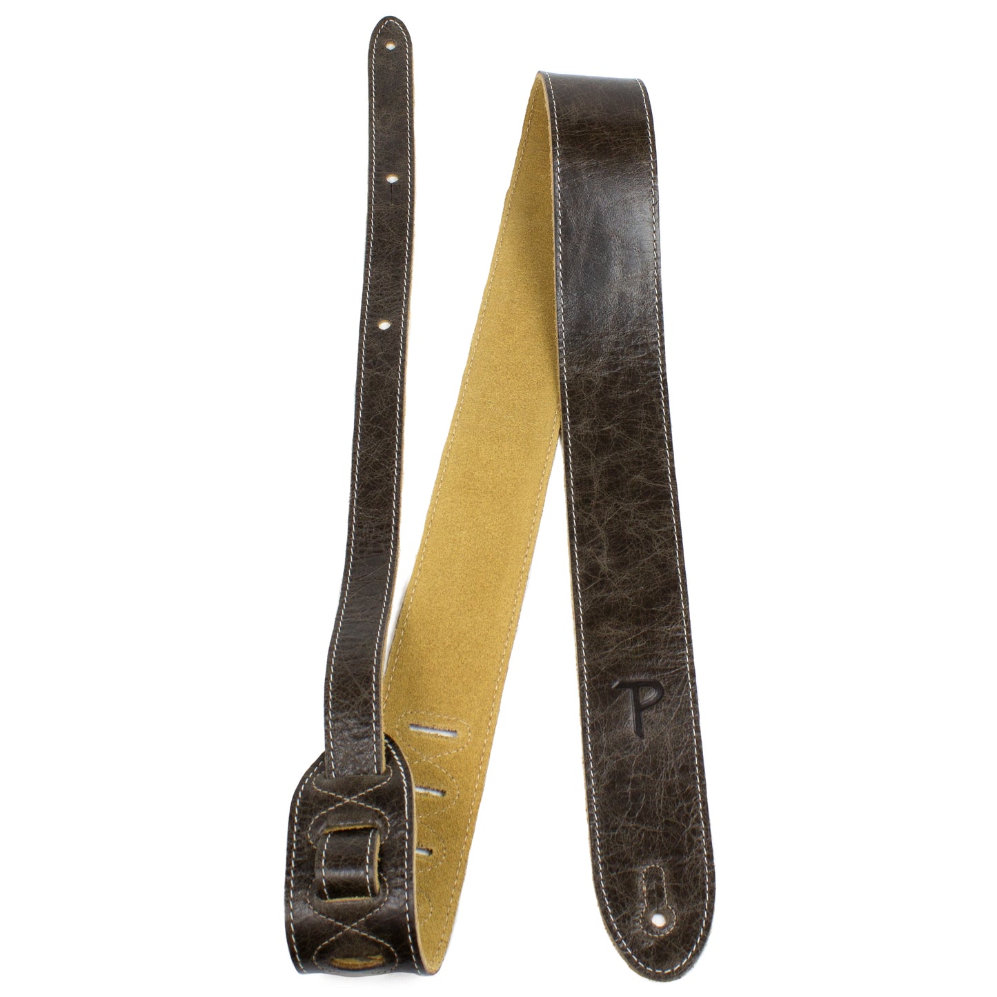 Vintage Brown Deluxe Soft Italian Garment Leather Guitar Strap